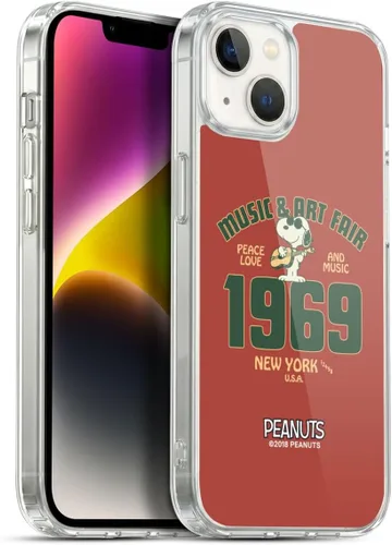 Vista 157 de Head Case Designs Funda de gel suave con licencia oficial de Peanuts Freak Flag Fly Woodstock 50th compatible con Apple iPhone 7 Plus/iPhone 8 Plus