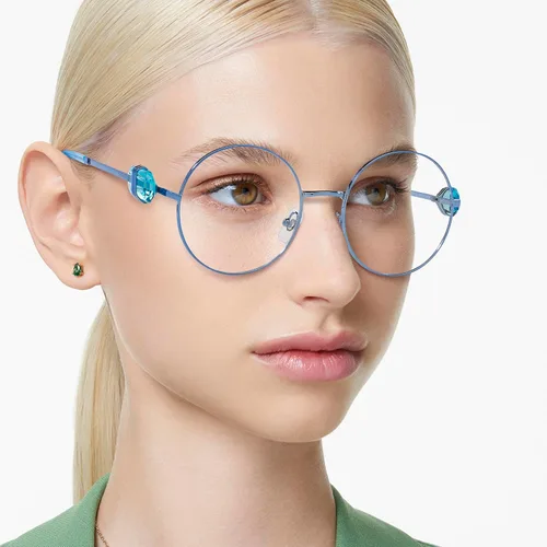 Vista 6 de Swarovski Women's Sk1001 Round Prescription Eyewear Frames