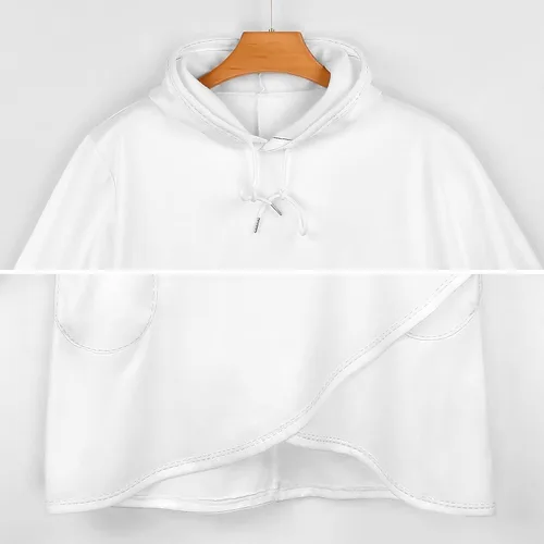 Vista 6 de Lindas sudaderas con capucha con patrón de erizo y flores para mujer, sudadera sin botones con bolsillo