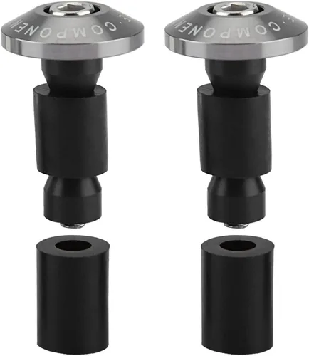 Vista 6 de Acouto Tapones para el extremo de la barra de la motocicleta, 0.866 in, 7/8 pulgadas, tapón deslizante para manillar de motocicleta, anti vibración