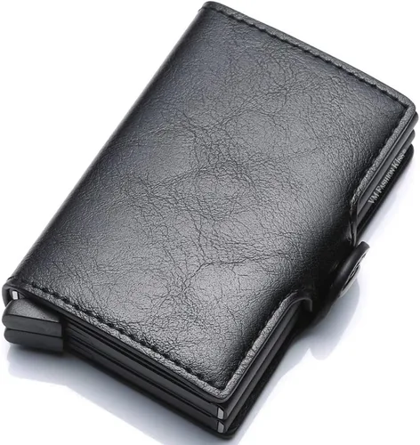 Vista 7 de Cartera de bloqueo RFID ultrafina para tarjetas de crédito con tarjetero seguro, 1468-2, Minimalista