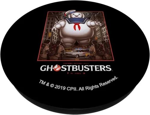 Vista 2 de Póster Ghostbusters vs Stay Puft – PopSockets Grip y soporte para teléfonos y tabletas