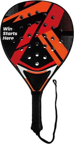 Vista 6 de Raqueta de pádel – superficie ABS y núcleo de espuma EVA, raquetas de pádel de playa para adultos – al aire libre, arena, patio trasero, diversión