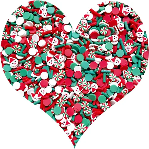 Vista 44 de Chispitas Falsas Chispitas Falsas de Navidad Chispitas Falsas de Caramelo Chispitas de Arcilla Polimérica Chispitas Poliméricas Rebanadas de Arcilla