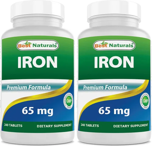 Vista 8 de Best Naturals Suplemento de hierro - 65 mg - 240 tabletas - Sin OMG y sin gluten