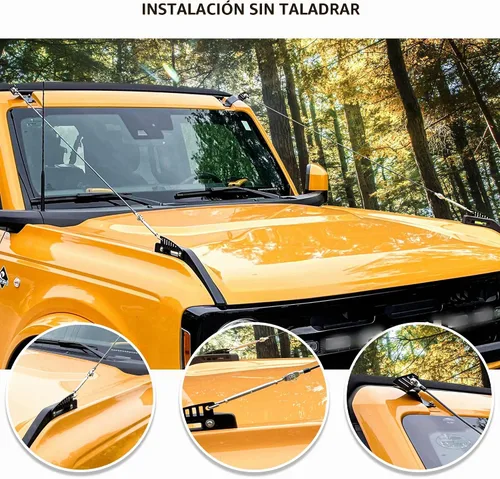 Vista 5 de Kit de elevadores de extremidades ajustables compatibles con accesorios exteriores Ford Bronco 2/4 puertas 2021 2022 2023 2024 2025 nuevos a través