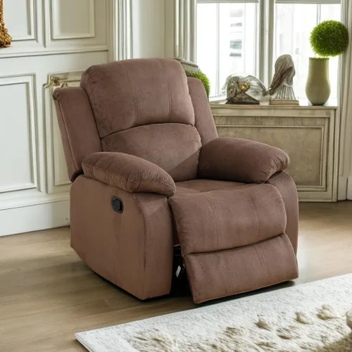 Vista 30 de A Ainehome Juego de Muebles de Sala de Estar de Cuero Reclinable Juego de Sofá Sillón Loveseat Juego de Muebles Sofá para Sala de Estar/Espacio
