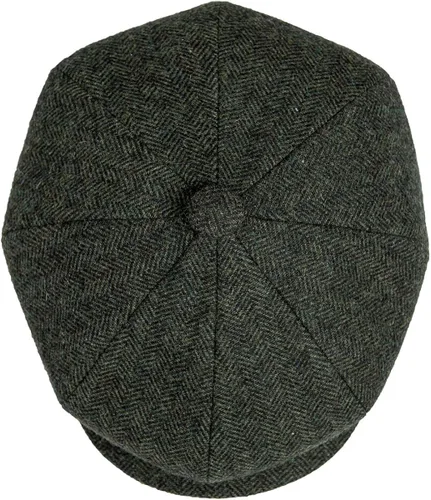 Vista 6 de JANGOUL Gorra de Newsboy de 8 paneles de mezcla de lana para hombre, con borde a presión