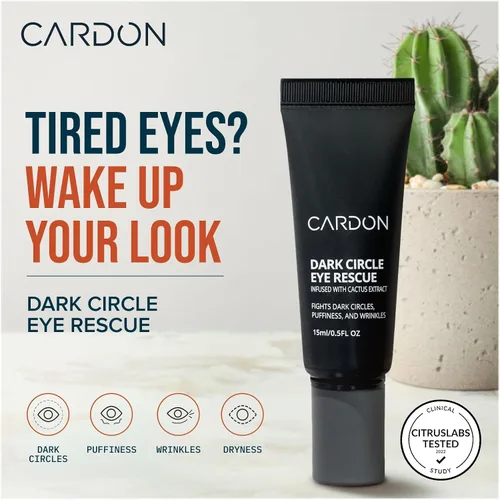 Vista 2 de Cardon Rescate del círculo oscuro para hombres y mujeres Masajeador de ojos con rodillo debajo de los ojos para ojos hinchados, ojeras, bolsas