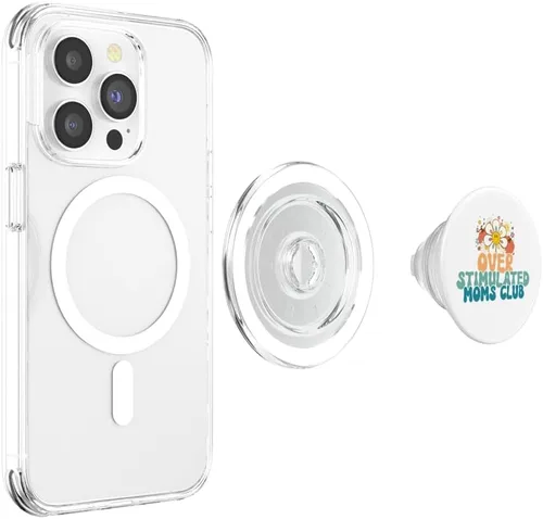Vista 4 de Groovy Sobreestimulated Moms Club - Divertidos PopSockets MagSafe PopGrip para iPhone