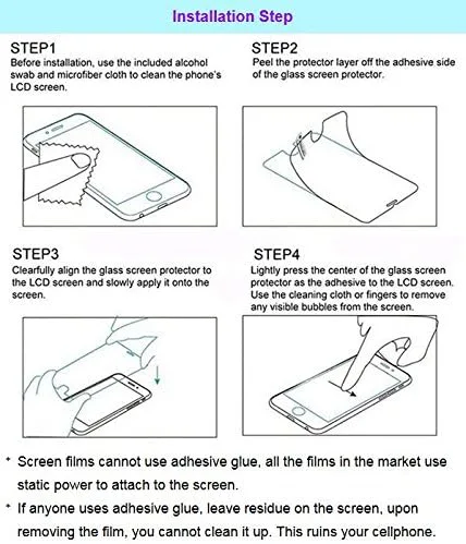 Vista 5 de Protector de pantalla para Huawei Mate 10 Pro: alta definición 9H, antiarañazos, antiburbujas, a prueba de golpes, protector de pantalla de vidrio