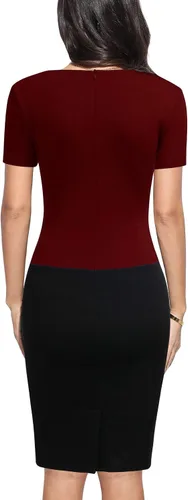 Vista 2 de Mmondschein Vestido de cóctel para mujer, vestido de iglesia de negocios
