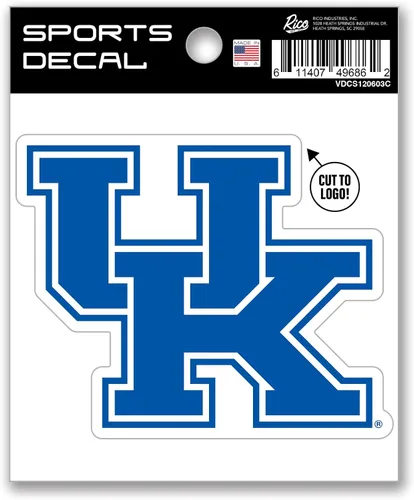 Vista 22 de Rico Industries NCAA - Calcomanía unisex para adultos con logotipo primario 4 x 4