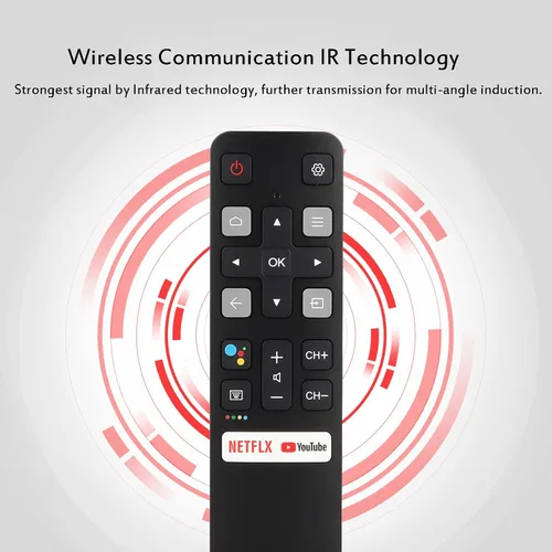 Vista 5 de Control remoto universal para todos los televisores inteligentes TCL, control remoto de TV RC802V para todos los televisores TCL TV Android 4K - No