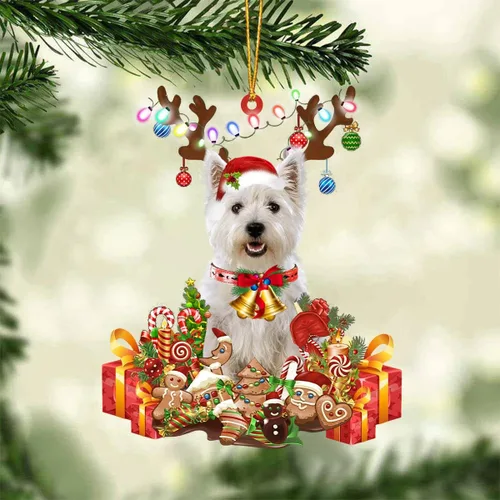 Vista 20 de Nazenti Adorno de Navidad personalizado de reno de Alaskan Malamute – Adorno de perro personalizado para amantes de las mascotas, acrílico plano