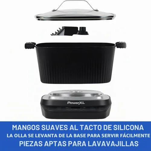 Vista 5 de STIRMAX Olla Múltiple Digital de 7.5 Cuartos con Paleta Automática para Remover y Triturar, 9 en 1 Preajustes Programables para Saltear, Sellar