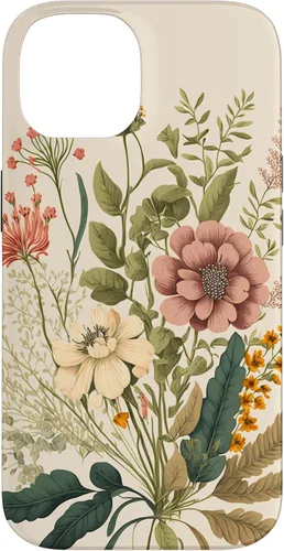 Vista 4 de Funda para iPhone 11 con diseño floral botánico vintage