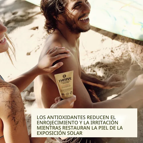 Vista 4 de Thrive Natural Care Protector solar Reef Safe SPF50 – Cumple con la Ley de Arrecife Hawaii 104 – Protector solar mineral no nano óxido de zinc