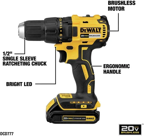 Vista 12 de DeWalt DCK277C2 - Juego de brocas compactas sin escobillas y impacto (20 V)