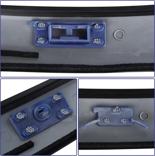 Vista 6 de Moldura de parabrisas exterior superior delantero para Toyota FJ Cruiser 2007-2014 con moldura lateral color blanco 75503-35061-A0
