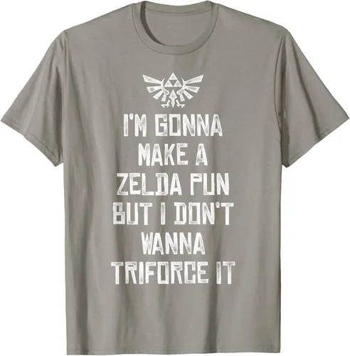 Vista 20 de Nintendo Zelda Funny Triforce It Pun - Camiseta gráfica, Negro, S