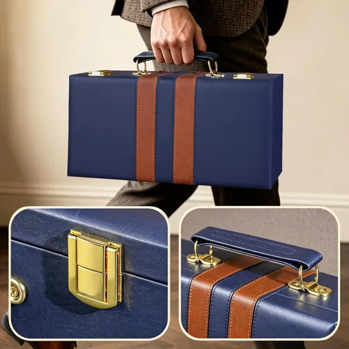 Vista 4 de Travel American Mahjong - Juego de azulejos, funda rígida premium, 166