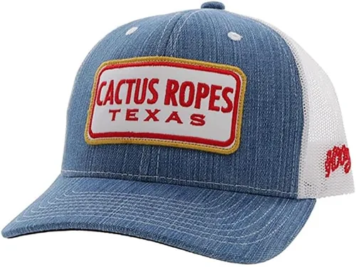 Vista 16 de HOOEY Adjustable Snapback Trucker Hat with Cactus Ropes Logo