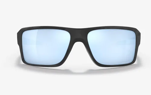 Vista 3 de Oakley Lentes de sol de doble filo, camuflaje negro mate con lente polarizada Prizm Deep H2O, Mate negro