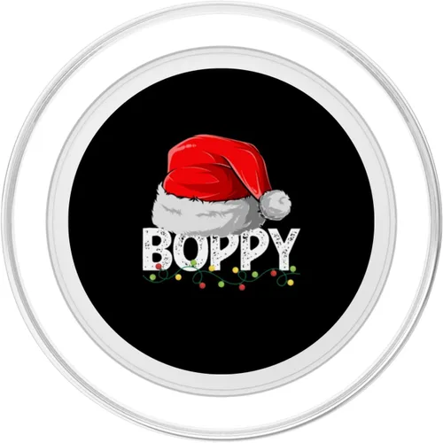Vista 2 de Boppy Santa Christmas Family Matching Pajamas Papa Xmas PopSockets MagSafe PopGrip for iPhone