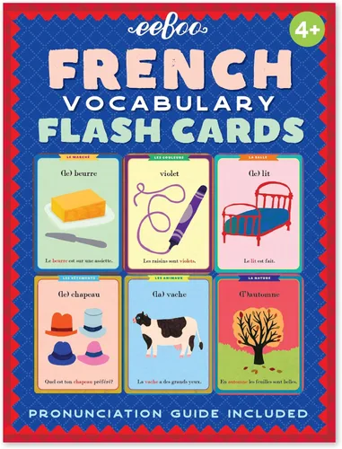 Vista 4 de eeBoo - Tarjetas de vocabulario francés, juego de estudio multilingüe, a