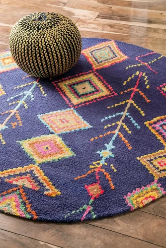 Vista 22 de NuLOOM Belini Alfombra de lana con acento a mano, 2 pies x 3 pies, color marfil Nuloom Belini Trellis - Alfombra de lana para sala de estar