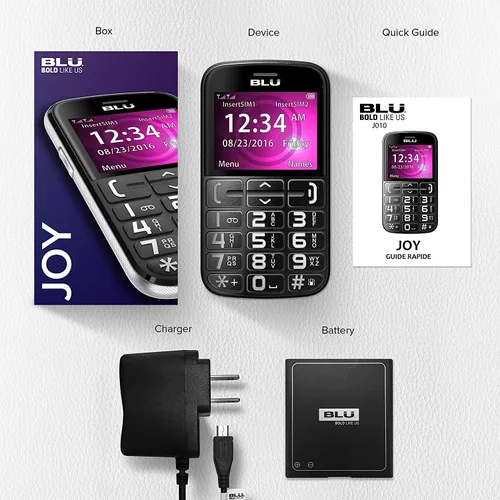 Vista 6 de BLU JOY – 2.4", teléfono desbloqueado de fábrica – Negro