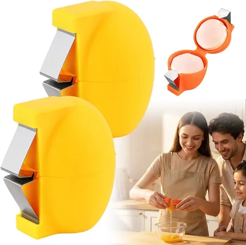Vista 8 de Abridor de cáscara de huevo, herramienta de acero inoxidable, separador de huevos multifuncional para huevos crudos y duros, pelador de huevos