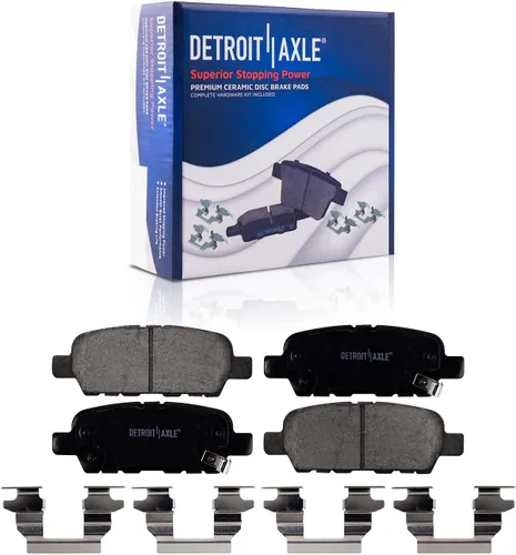 Vista 121 de Detroit Axle - Rotores de freno delanteros perforados y ranurados + repuesto de pinza de freno lateral del conductor para Honda Odyssey Acura MDX