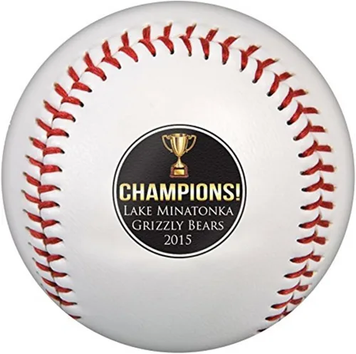 Vista 12 de Pelotas de béisbol personalizadas, tamaño oficial: elige entre 15 diseños o sube una foto o logotipo de empresa