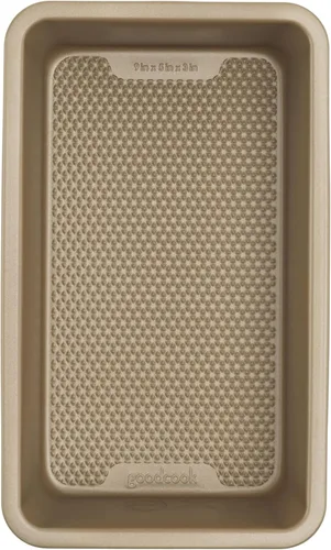 Vista 7 de GoodCook Best Ever - Sartén antiadherente de acero aluminizado texturizado, 9 x 5 pulgadas, champán