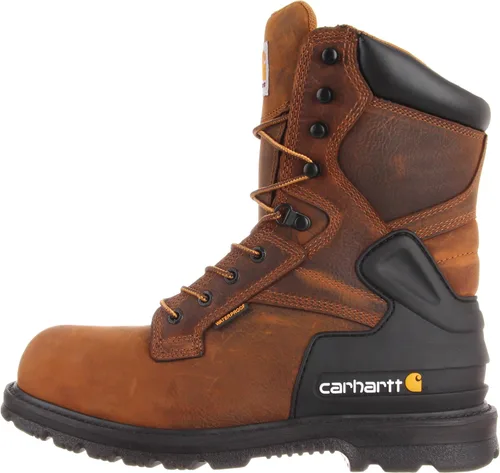 Vista 7 de Carhartt CMW8200 - Botas de trabajo con punta de acero para hombre, Marrón