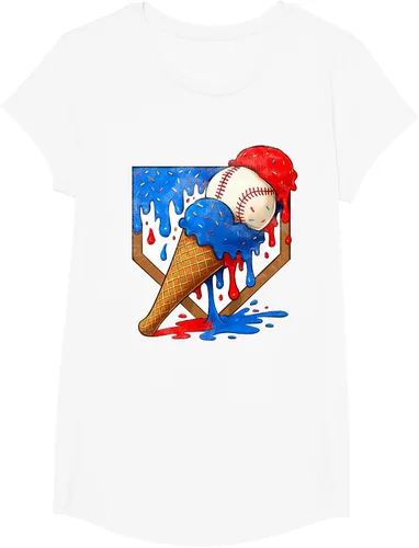 Vista 16 de Camiseta de béisbol desgastada para niños y jóvenes