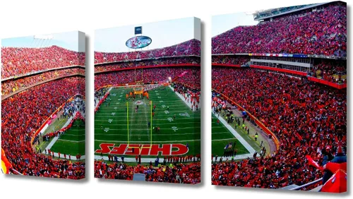 Vista 62 de TUMOVO MetLife Stadium - Decoración de pared de Nueva York, 3 piezas, lienzo, arte de pared para decoración del hogar, juegos de fútbol americano