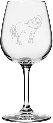 Vista 74 de Abaco Barb Body Horse - Copa de vino grabada multiusos (12.75 onzas) Unique Gifts for Horse Lovers, Personalized Wine Glasses, All-Purpose