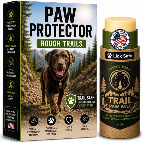 Vista 9 de Rhino Wax Kit de protección de patas de perro todo terreno: calle, playa Paquete - Las 4 ceras