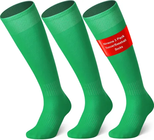 Vista 9 de 3 pares de calcetines de béisbol y sóftbol para jóvenes, niños, niñas, hombres y mujeres, calcetines de fútbol
