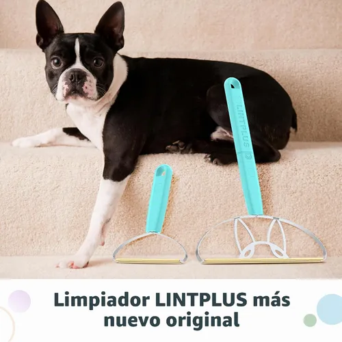 Vista 8 de MAX & Pro LINTPLUS - Paquete de removedor de pelo de mascotas, 2 en 1, doble mango ajustable y fijo, herramientas grandes y compactas