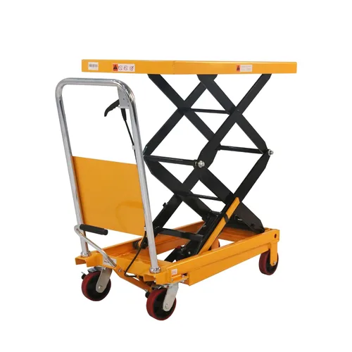 Vista 8 de APOLLO Carro de Mesa Elevatoria Manual con Tijeras Dobles, Plataforma Hidráulica con Capacidad de 798 kg, Altura de Elevación de 150 cm 1760 libras