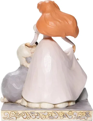Vista 3 de Enesco Disney Traditions by Jim Shore White Woodland - Figura de Ariel, Max y Scuttle, 7.75 pulgadas, multicolor