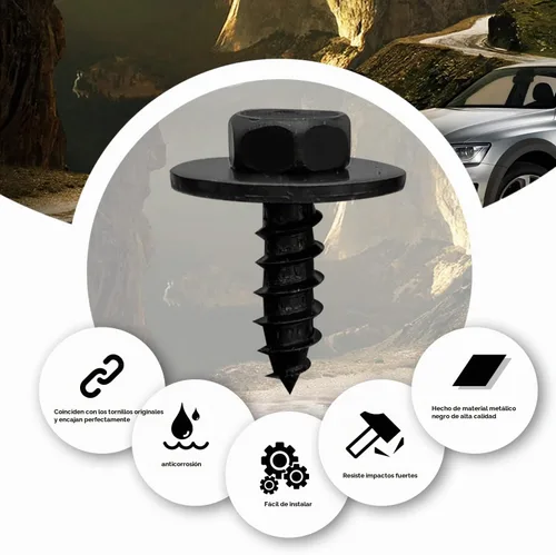 Vista 4 de 10 tornillos para cubierta de parachoques, aletas de barro, compatibles con Toyota Lexus Camry Tacoma Avalon Prius Corolla 90159-60498