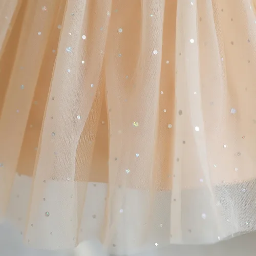 Vista 6 de TTYAOVO Vestido de flores para bebé, cumpleaños, princesa, fiesta, trajes de encaje
