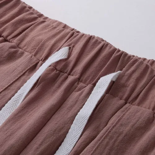 Vista 5 de Solid Sport Shorts Women Casual Drawstring Exercise Work Shorts for Women Pants High Waist Active Shorts Trousers Coffee