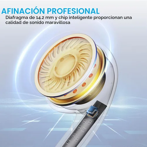 Vista 2 de Auriculares con cable, paquete de 2 audífonos de 3.5mm con micrófono, llamada clara, control de volumen estéreo HiFi, para iPhone, iPad, Samsung