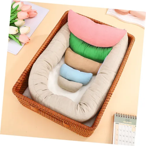 Vista 9 de ABOOFAN Juego de almohada profesional para fotos de recién nacidos, accesorios para sesión de fotos de bebés, accesorios para sesión de fotos
